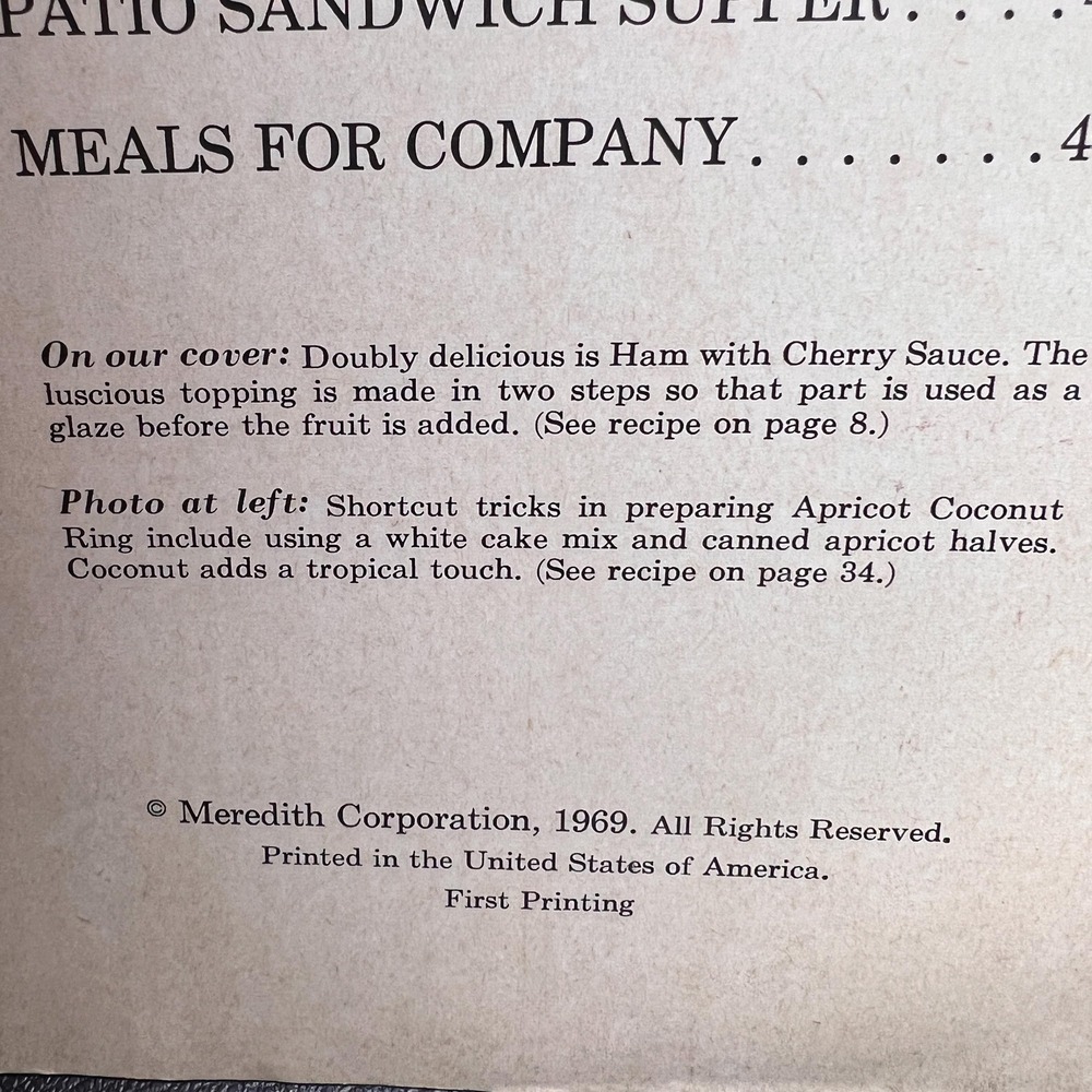 Shortcut Cooking, Vintage 1969 Recipe Pamphlet - Picture 4 of 7